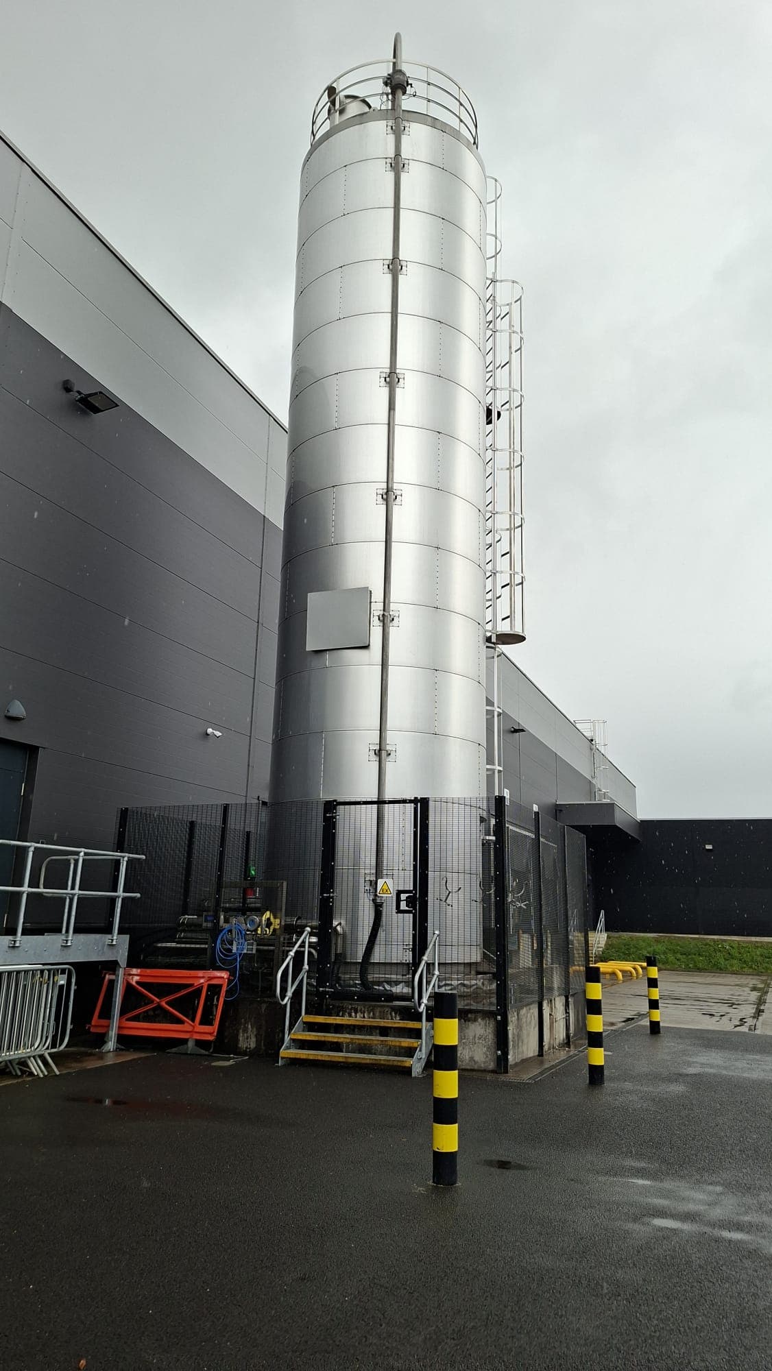 Industrial silo at a hazardous area classification site